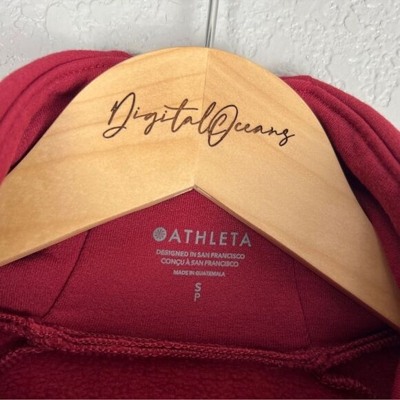 Athleta Polartec Funnel Neck Sweatshirt, Decadent Red SP - Picture 7 of 8